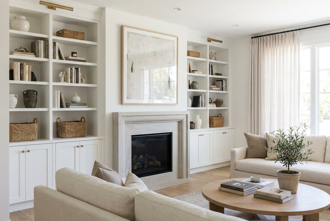 Custom Built-In Shelving